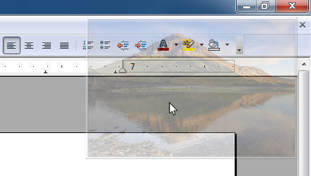The mini-slideshow in process of disappearing under the cursor The mini-slideshow in process of disappearing under the cursor